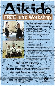 Aikido Workshop posterLTRC