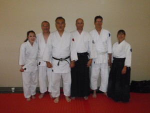 Kiryu Aikido with Izawa Sensei following the tests.