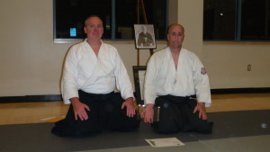 Andrew Blevins Sensei and Les Steveson Sensei, Kiryu Aikido. 